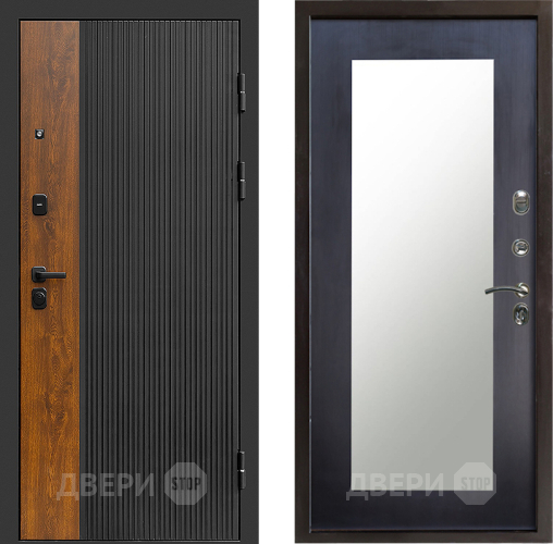 Входная металлическая Дверь Престиж Prestizh Зеркло Пастораль Венге в Протвино