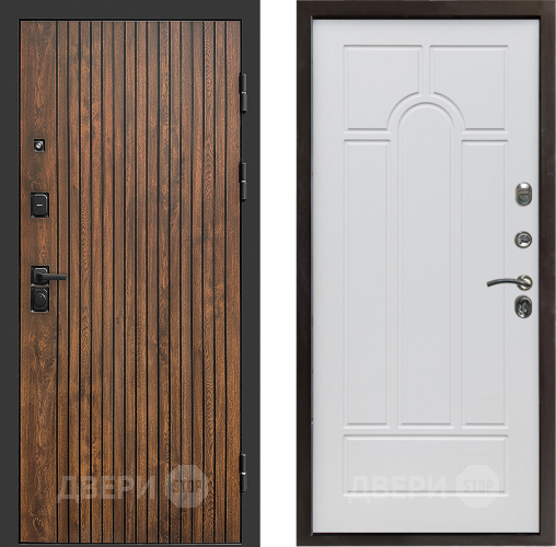 Входная металлическая Дверь Престиж Tvist Арка Белое дерево в Протвино