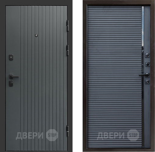 Входная металлическая Дверь Престиж Tvist Grey Porte Черный кварц в Протвино