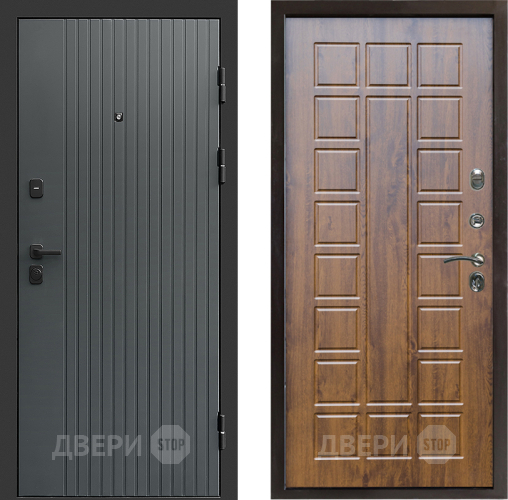 Входная металлическая Дверь Престиж Tvist Grey Престиж Дуб в Протвино