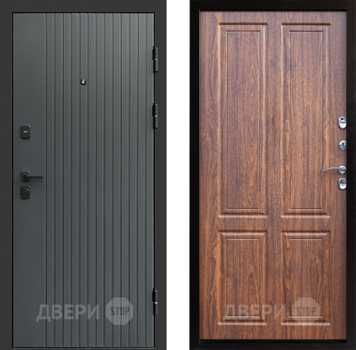 Входная металлическая Дверь Престиж Tvist Grey Премиум Орех светлый в Протвино