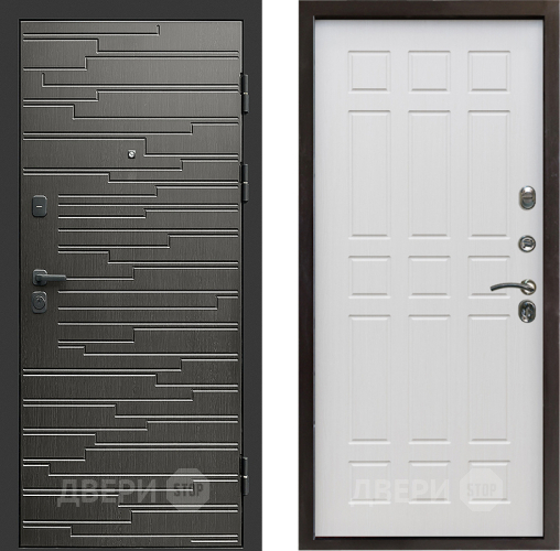 Входная металлическая Дверь Престиж Rivera Спарта Лиственница белая в Протвино