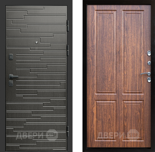 Входная металлическая Дверь Престиж Rivera Премиум Орех светлый в Протвино