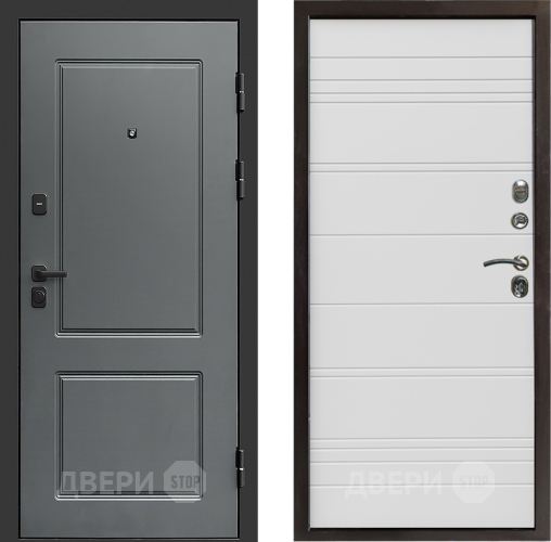 Входная металлическая Дверь Престиж Verona Line Белый в Протвино