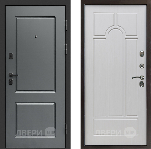 Входная металлическая Дверь Престиж Verona Арка Лиственница белая в Протвино