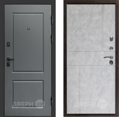 Входная металлическая Дверь Престиж Verona Горизонт Бетон светлый в Протвино