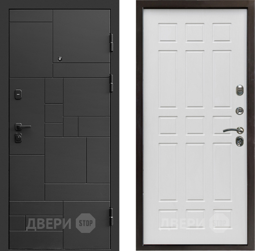 Входная металлическая Дверь Престиж Kvadro Спарта Белое дерево в Протвино