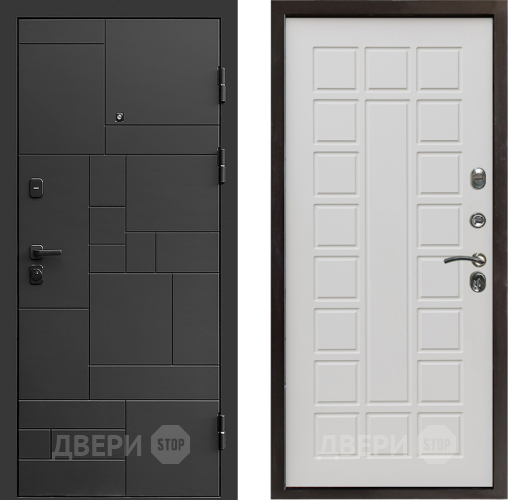 Входная металлическая Дверь Престиж Kvadro Престиж Бежевый мат в Протвино