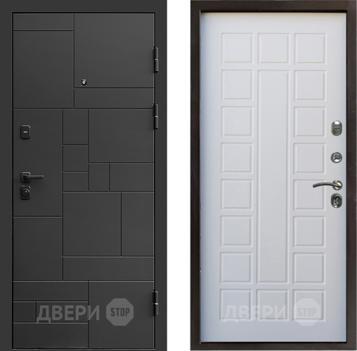 Входная металлическая Дверь Престиж Kvadro Престиж Белое дерево в Протвино