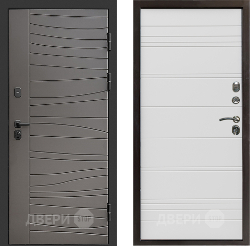 Входная металлическая Дверь Престиж Siciliya Line Белый в Протвино