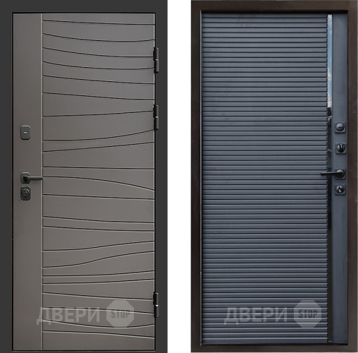 Входная металлическая Дверь Престиж Siciliya Porte Черный кварц в Протвино