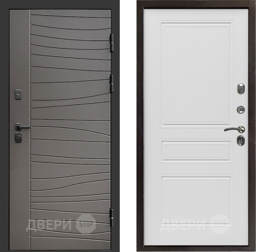 Входная металлическая Дверь Престиж Siciliya Классика Лиственница белая в Протвино