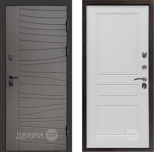 Входная металлическая Дверь Престиж Siciliya Классика Белый матовый в Протвино