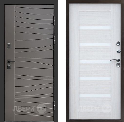 Входная металлическая Дверь Престиж Siciliya Царга Лиственница белая в Протвино