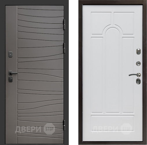 Входная металлическая Дверь Престиж Siciliya Арка Белое дерево в Протвино