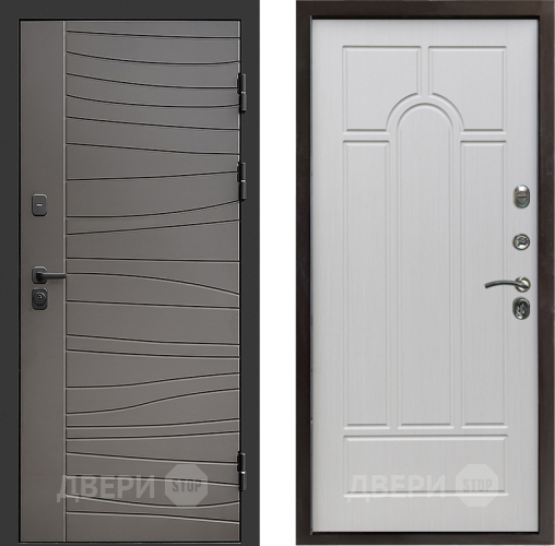 Входная металлическая Дверь Престиж Siciliya Арка Лиственница белая в Протвино