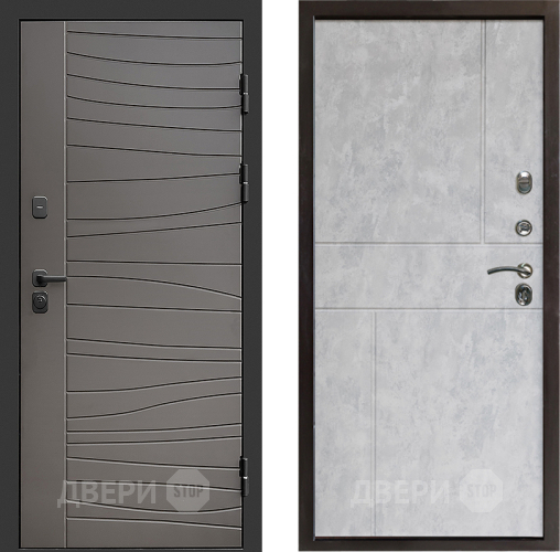 Входная металлическая Дверь Престиж Siciliya Горизонт Бетон светлый в Протвино