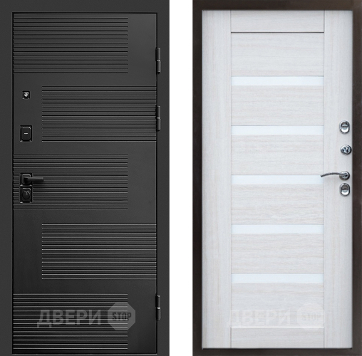 Входная металлическая Дверь Престиж Favorit Царга Лиственница белая в Протвино