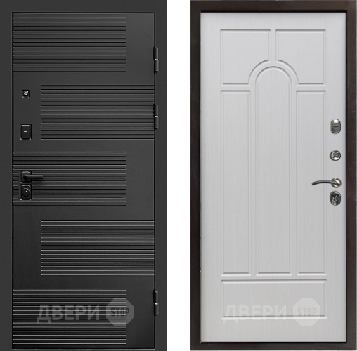 Входная металлическая Дверь Престиж Favorit Арка Лиственница белая в Протвино