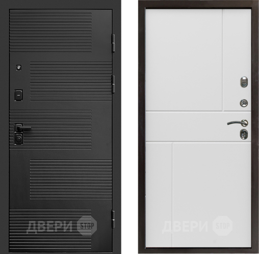 Входная металлическая Дверь Престиж Favorit Горизонт Бетон белый в Протвино