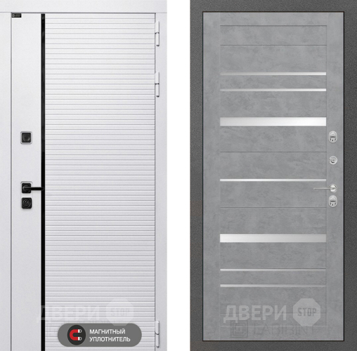 Входная металлическая Дверь Лабиринт (LABIRINT) Royal 20 Бетон светлый в Протвино