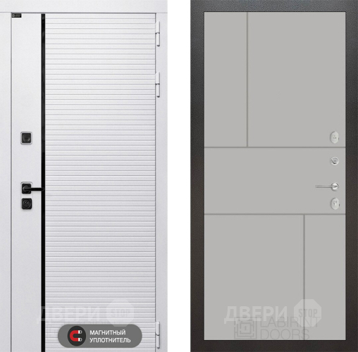 Входная металлическая Дверь Лабиринт (LABIRINT) Royal 21 Грей софт в Протвино