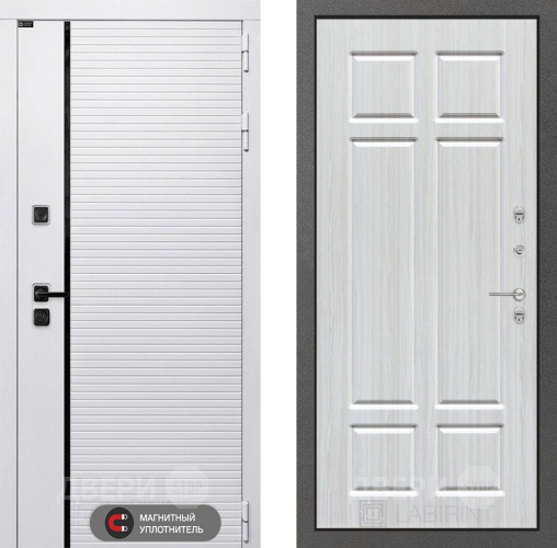 Входная металлическая Дверь Лабиринт (LABIRINT) Royal 08 Кристалл вуд в Протвино