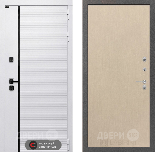Входная металлическая Дверь Лабиринт (LABIRINT) Royal 05 Венге светлый в Протвино
