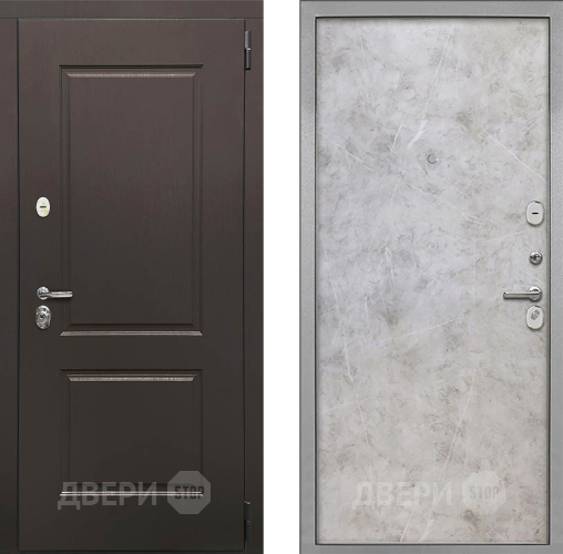 Входная металлическая Дверь Интекрон (INTECRON) Кампо Гладкая Мрамор светлый в Протвино