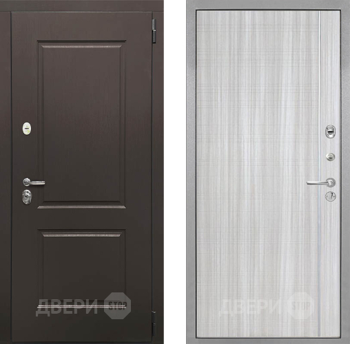 Входная металлическая Дверь Интекрон (INTECRON) Кампо В-07 с молдингом Сандал белый в Протвино