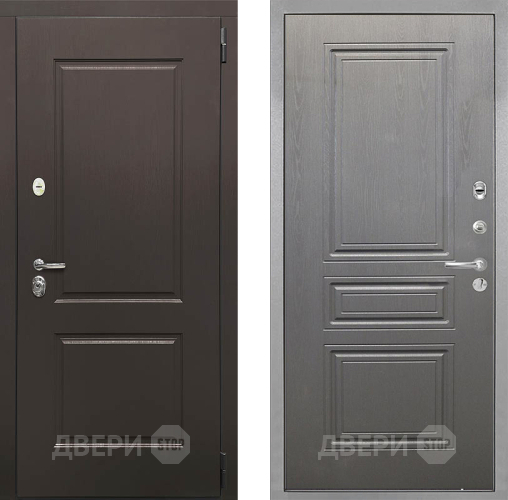 Входная металлическая Дверь Интекрон (INTECRON) Кампо ФЛ-243 Графит вуд дуб в Протвино