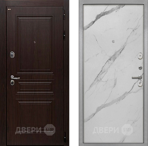 Дверь Интекрон (INTECRON) Брайтон Тиковое Дерево Гладкая Мрамор натуральный арктик в Протвино