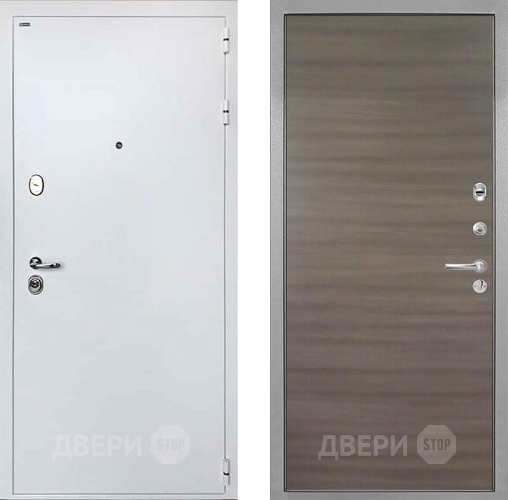 Входная металлическая Дверь Интекрон (INTECRON) Колизей White Гладкая Дуб тоскано поперечный в Протвино