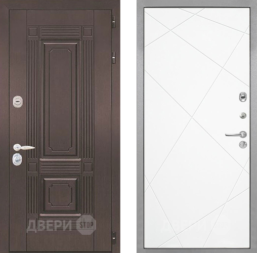 Входная металлическая Дверь Интекрон (INTECRON) Италия Лучи-М Софт милк в Протвино