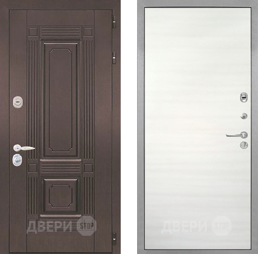 Входная металлическая Дверь Интекрон (INTECRON) Италия Гладкая Дуб сильвер поперечный в Протвино