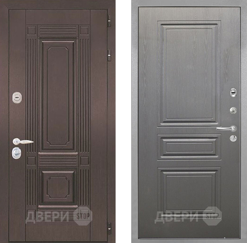 Входная металлическая Дверь Интекрон (INTECRON) Италия ФЛ-243 Графит вуд дуб в Протвино