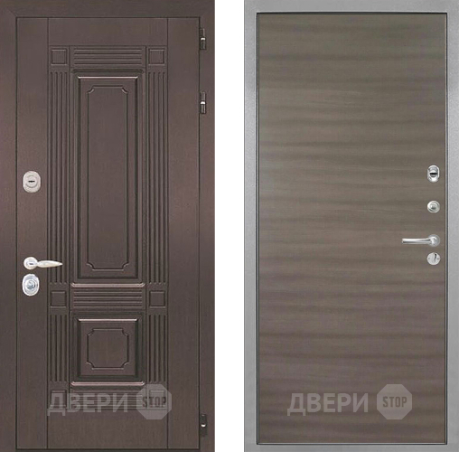 Входная металлическая Дверь Интекрон (INTECRON) Италия Гладкая Дуб тоскано поперечный в Протвино