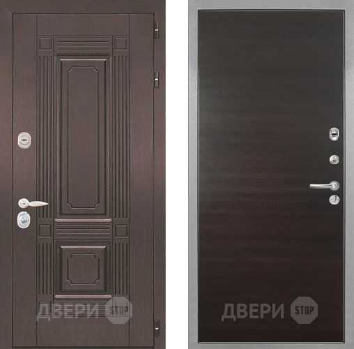 Входная металлическая Дверь Интекрон (INTECRON) Италия Гладкая Эковенге поперечный в Протвино