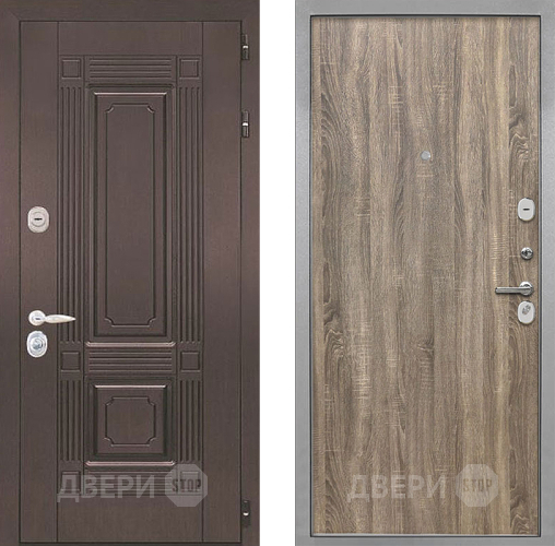 Входная металлическая Дверь Интекрон (INTECRON) Италия Гладкая Дуб турин в Протвино