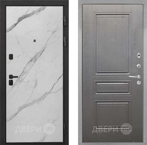 Дверь Интекрон (INTECRON) Профит Black Мрамор Арктик ФЛ-243 Графит вуд дуб в Протвино