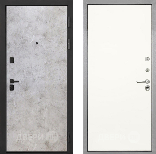 Дверь Интекрон (INTECRON) Профит Black Мрамор Светлый Гладкая Слоновая кость в Протвино