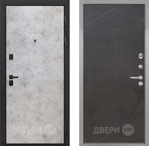 Дверь Интекрон (INTECRON) Профит Black Мрамор Светлый Лучи-М Венге распил кофе в Протвино