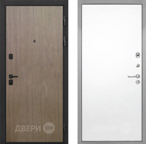 Входная металлическая Дверь Интекрон (INTECRON) Профит Black Венге Коричневый Гладкая Силк Сноу в Протвино