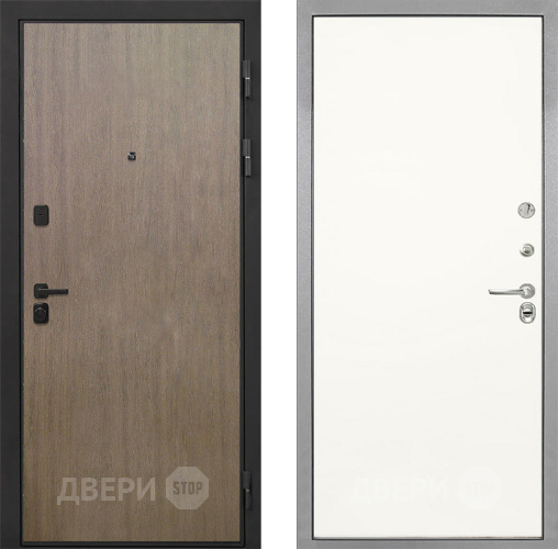 Входная металлическая Дверь Интекрон (INTECRON) Профит Black Венге Коричневый Гладкая Слоновая кость в Протвино