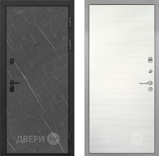 Дверь Интекрон (INTECRON) Профит Black Гранит Лава Оникс Гладкая Дуб сильвер поперечный в Протвино