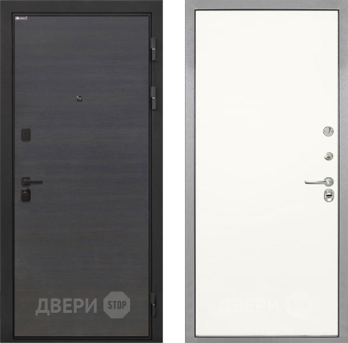 Входная металлическая Дверь Интекрон (INTECRON) Профит Black Эковенге Гладкая Слоновая кость в Протвино