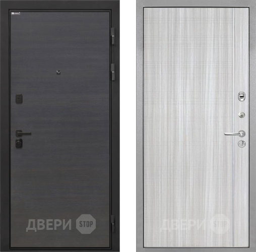 Входная металлическая Дверь Интекрон (INTECRON) Профит Black Эковенге В-07 с молдингом Сандал белый в Протвино