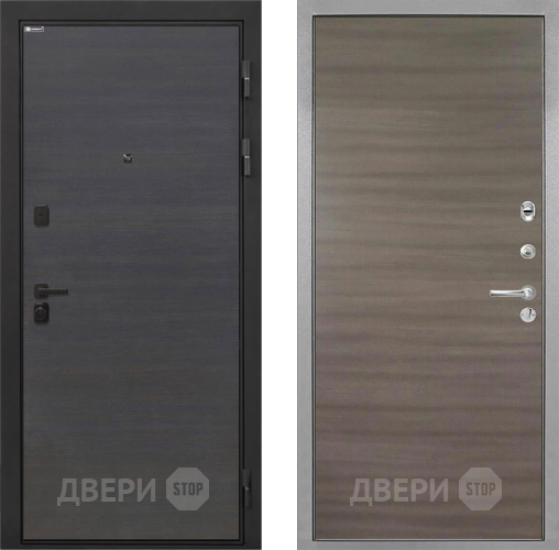 Входная металлическая Дверь Интекрон (INTECRON) Профит Black Эковенге Гладкая Дуб тоскано поперечный в Протвино