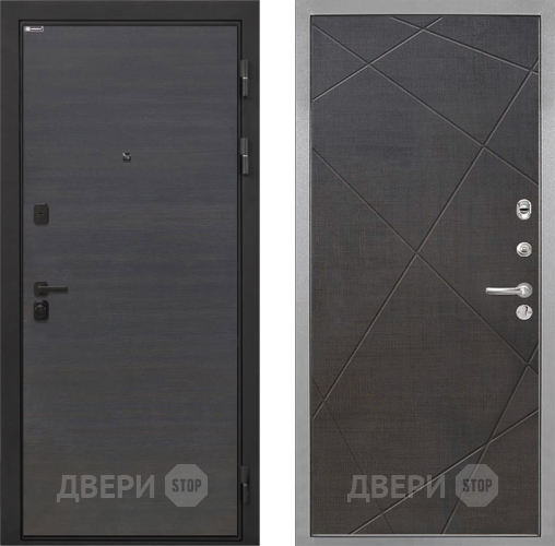 Входная металлическая Дверь Интекрон (INTECRON) Профит Black Эковенге Лучи-М Венге распил кофе в Протвино