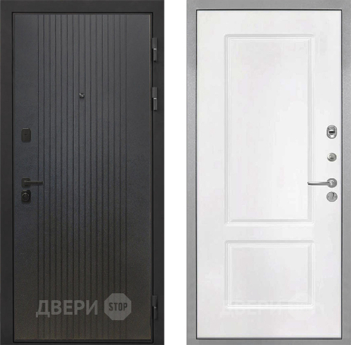 Входная металлическая Дверь Интекрон (INTECRON) Профит Black ФЛ-295 КВ-2 Белый матовый в Протвино